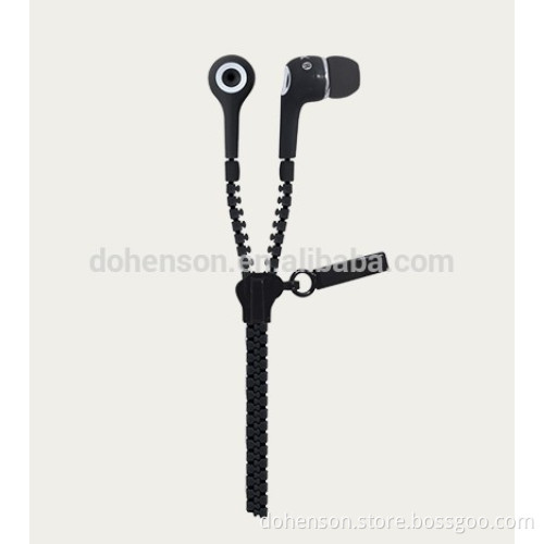 Zipper Earphone / in-ear Earphone / Cheap Earphone with Factory Price